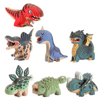 3D Jigsaw Puzzles for Kids Jurassic World Dinosaur Educational Toys Paper Animal Puzzle Cartoon Model Toys Children's Day Gift