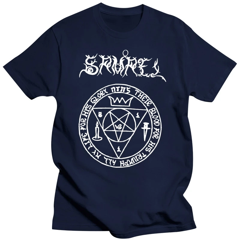 SAMAEL Authentic Official T-Shirt Worship Him Front & Back Brand Black Metal Ltd