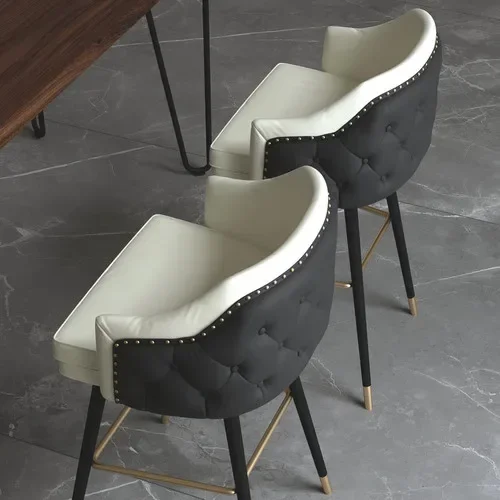 

Industrial Canteen Bar Bar Stools Gold Minimalist Luxury Chaise Design Chair Owl With Backrest Kitchen Furniture Dining Office