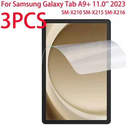 3 adet PE PET yumuşak Film ekran koruyucu Samsung Galaxy Tab için А9 + artı 11 inç 2023 Tablet koruyucu Film A9 + SM-X210 X215 X216