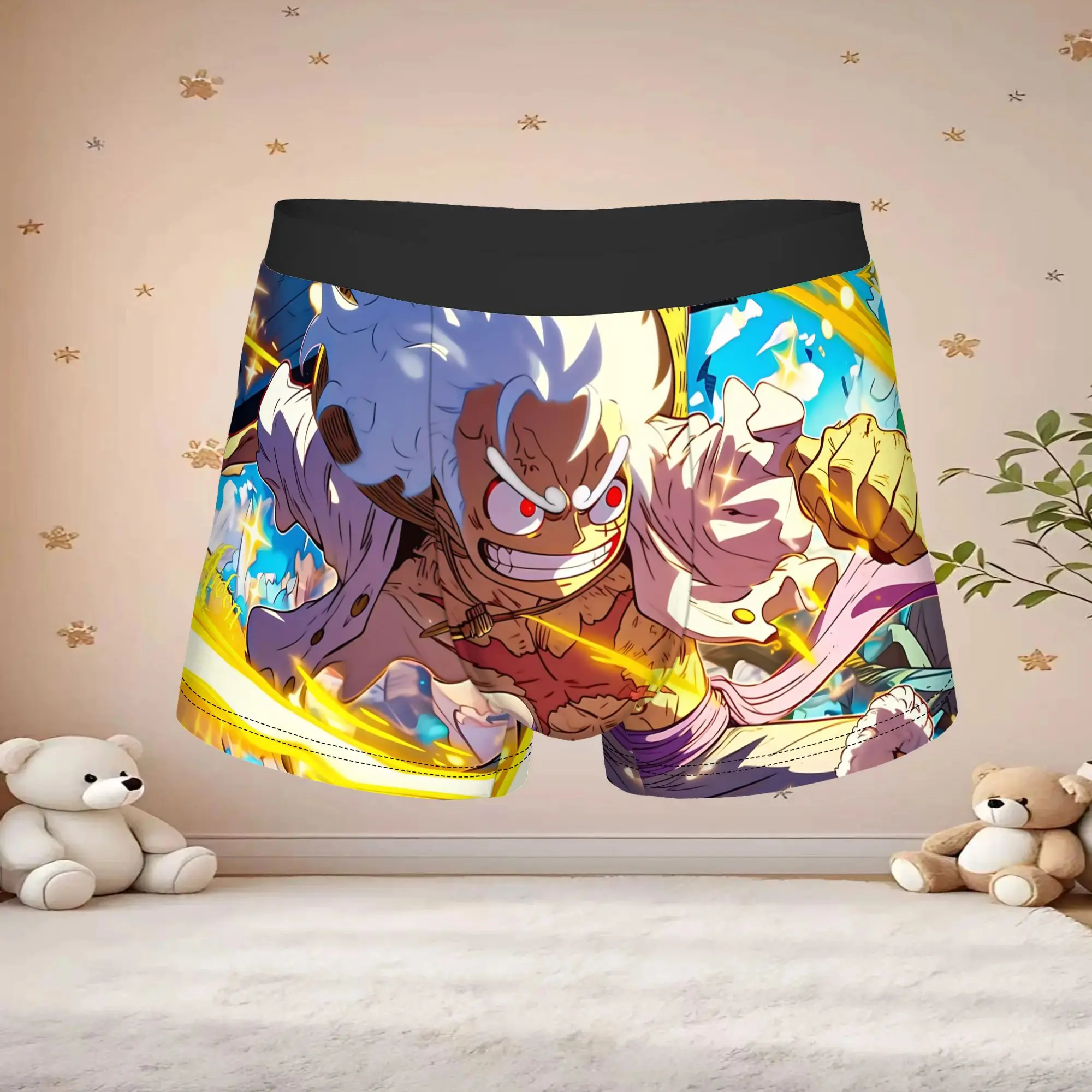 Anime One piece Theme Theme Boxers adults 18 plus Custom Underpants Homme Panties Men's Underwear Ventilate Shorts Boxer Briefs