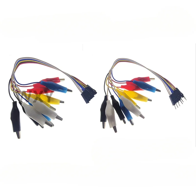 

10pin Double-End Alligator Clips Jump Wire Male/Female Crocodile Clip Test Lead Jumper Cable for DIY Connection 20cm/30cm/50cm