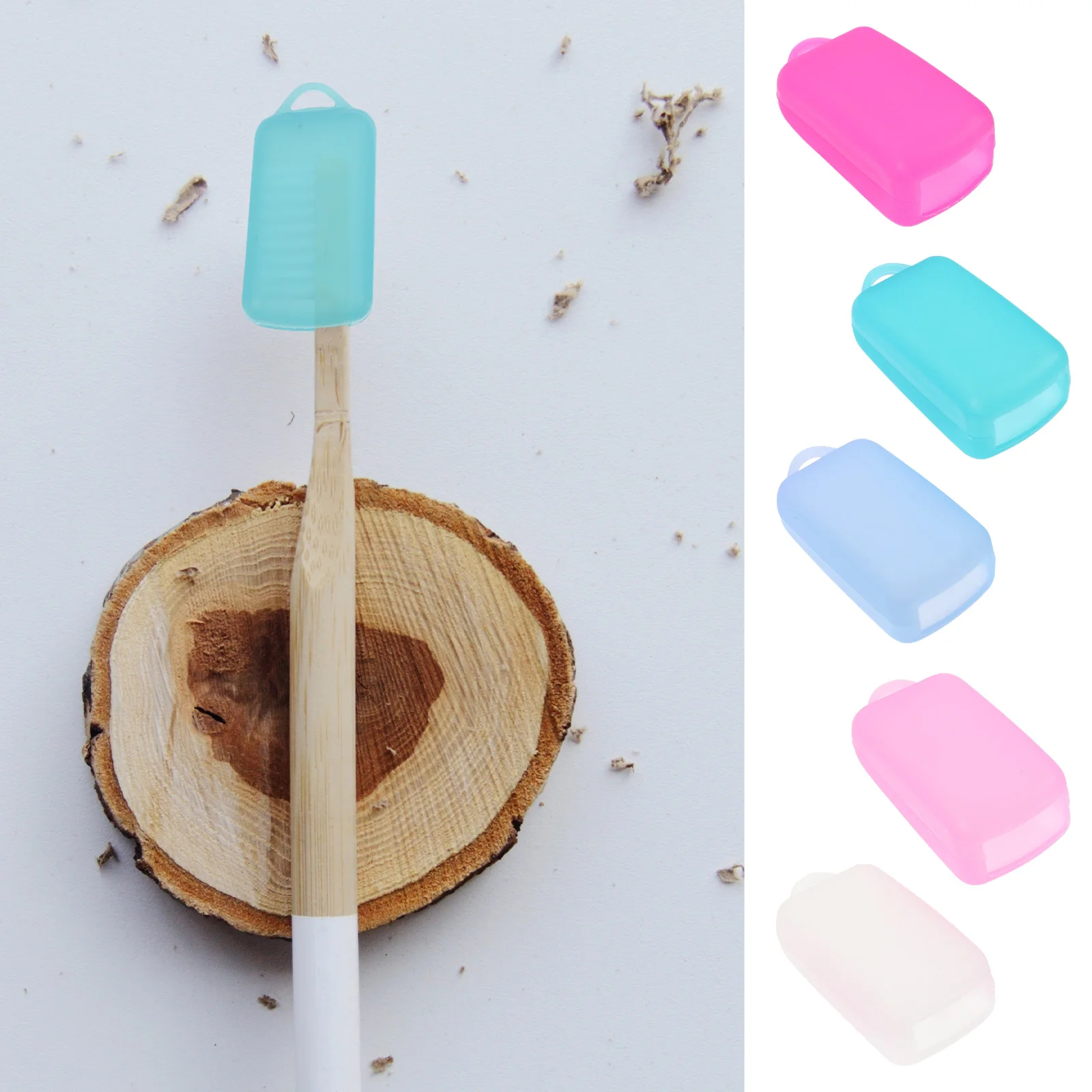 

10 Pcs Toothbrush Case Head Protector Cover Cap Travel Covers Headgear for Camping Caps Silica Gel Set