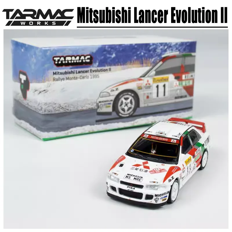 

Tarmac Works 1/64 Mitsubishi Lancer Evolution II Alloy Toy Motor Vehicle Diecast Metal Model Gifts