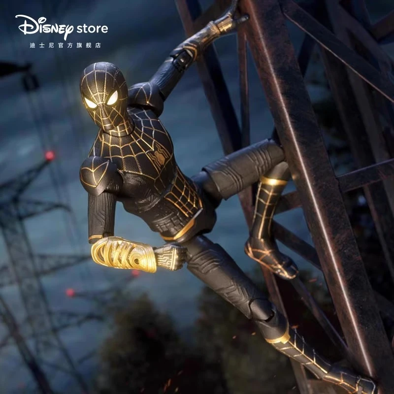 

Disney & Marvel Red, Gold, and Black Gold Suit Spider-Man 3 Action Figure - The Best Gift Choice for Marvel Fans' Holidays