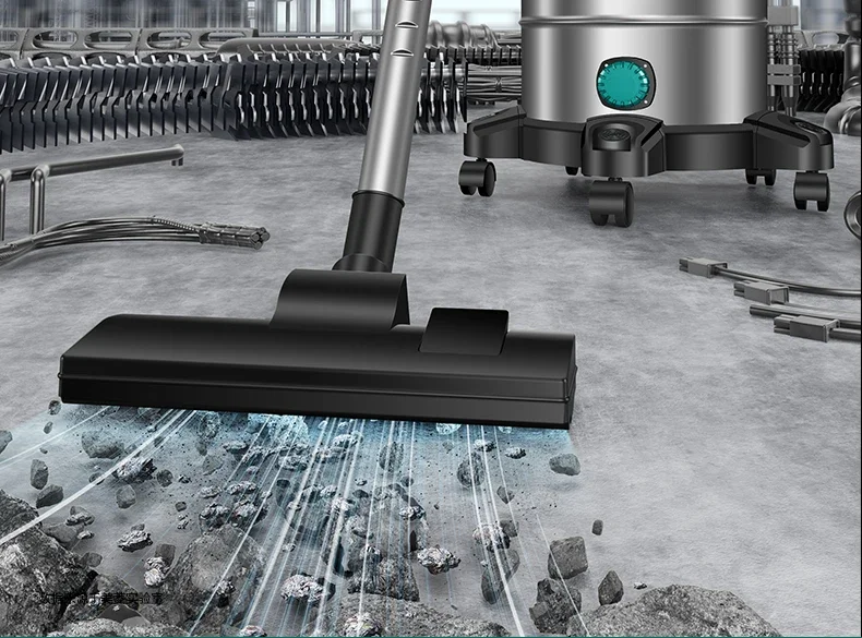 Household vacuum cleaner with large suction and high power for car wash shop and seam beauty, special barrel type industrial