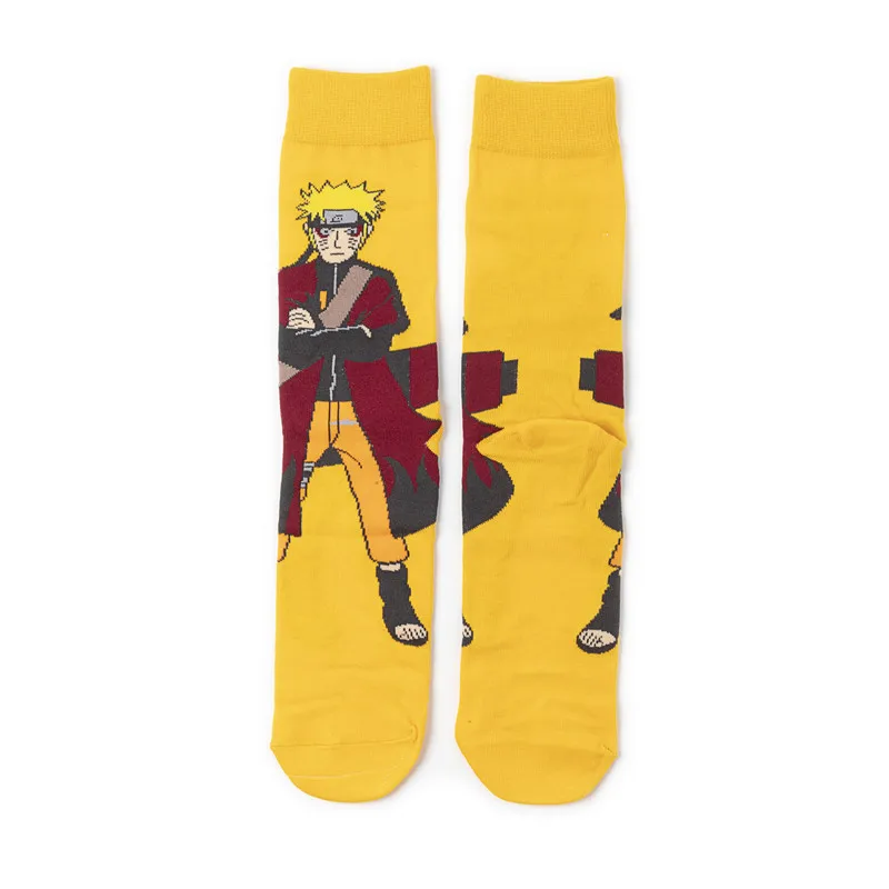 Narutos Men\'s socks Anime Figure Pain Uchiha Madara Personality Fashion Mid-Tube Socks Cartoon Casual Sports Stockings Kids Gift