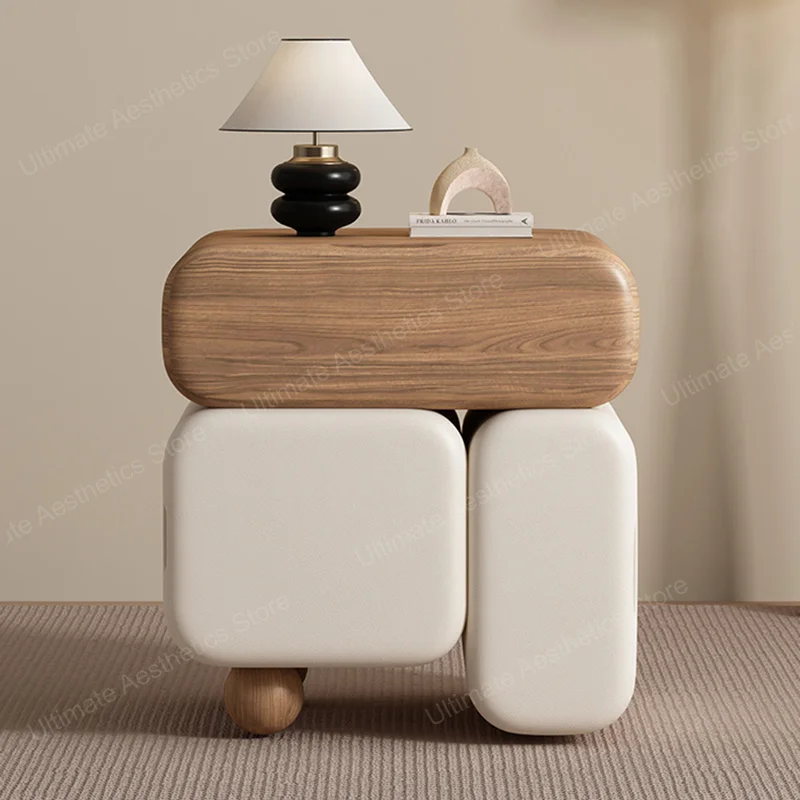 Tiroirs De rangement tables De chevet Style crème mignon Table De chevet esthétique De luxe Design Simple Mesa De Noche meubles De chambre
