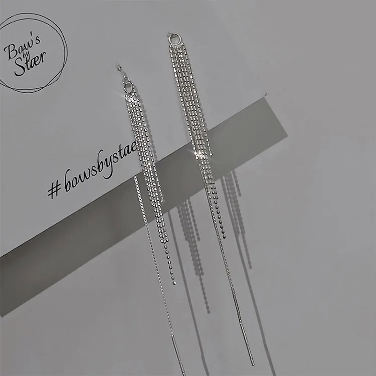 Ohrringe aus 925er-Sterlingsilber mit Quasten für Damen, Schmuck, Verlobung, Piercing, Großhandel, Zubehör, verhindert Allergien, Geld 925 – Detail 16