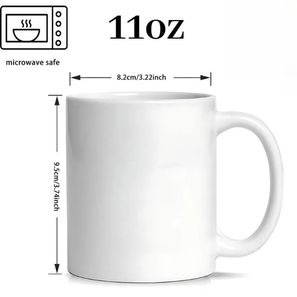 Custom 1pc 11oz White Mug Red Handle 2026 Graduation Ceramic Cup 2D HD Print 3D Effect Name Gift Reusable