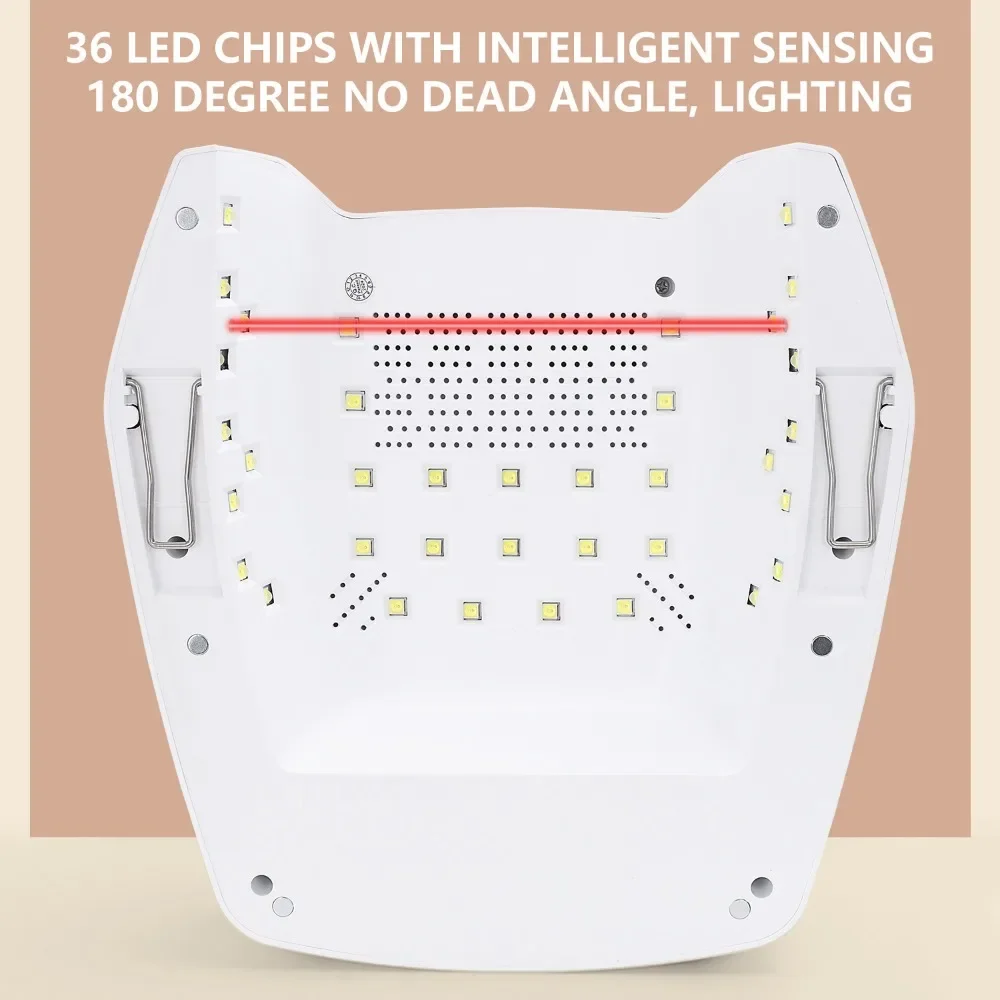 72W krachtige oplaadbare nagellamp draadloze gellakdroger UV-licht voor nagels manicure licht draadloze nagel UV LED-lamp