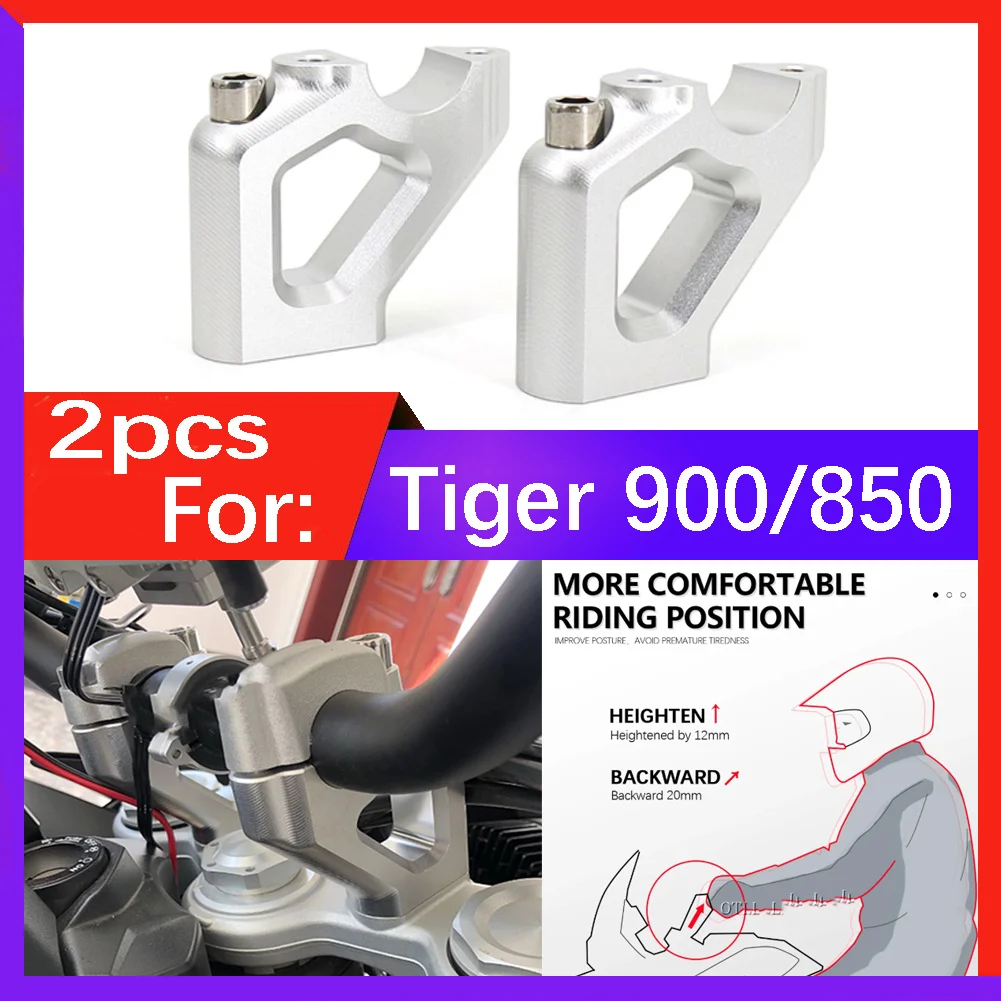 Motorcycle Handle Bar Riser Clamp Extend Handlebar Adapter Mount For Tiger 900 GT PRO LOW RALLY For Tiger900 For Tiger850 850