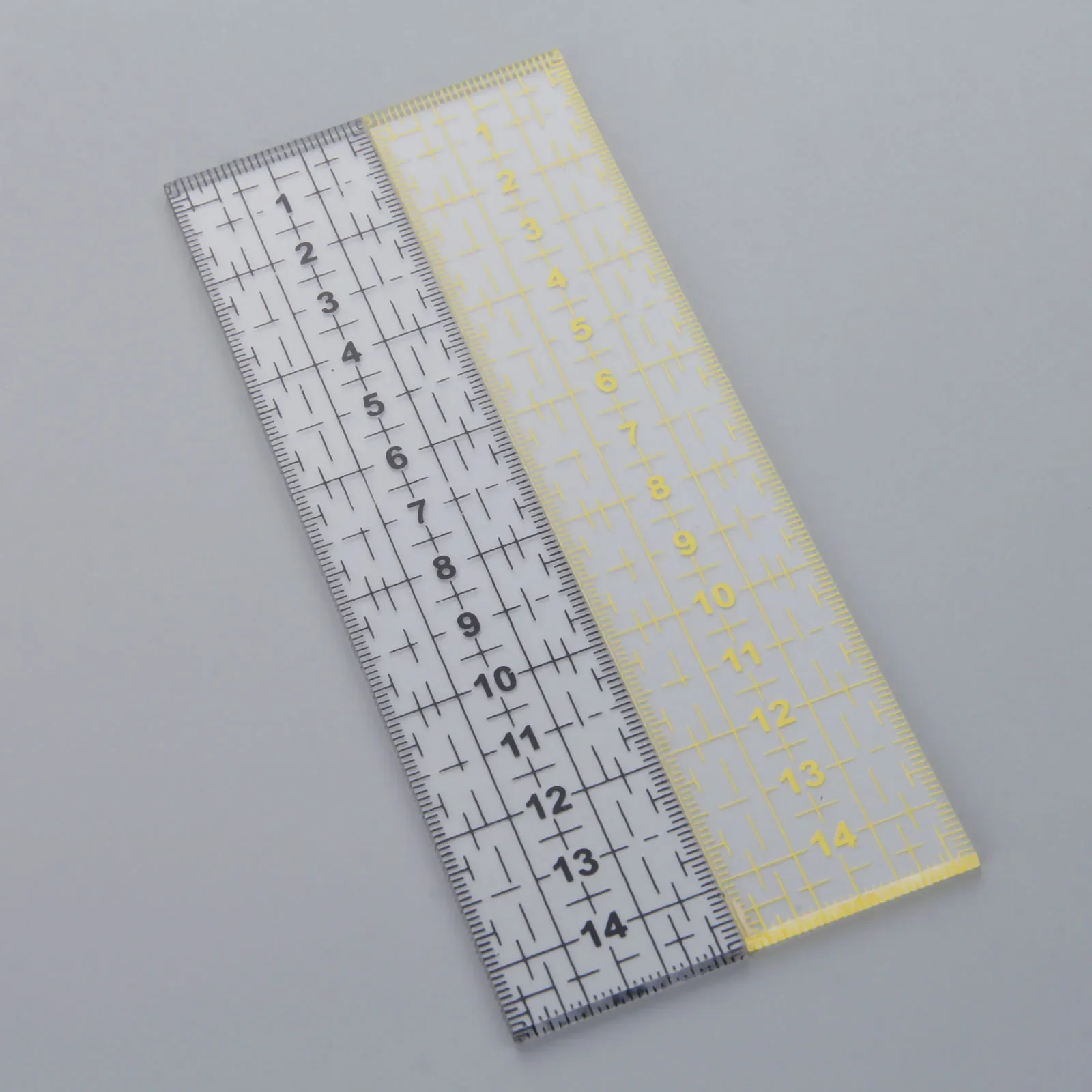 1Pc Patchwork Essential Tools Acrylic Quilting Patchwork Foot Sewing Aligned Ruler Grid Cutting Edge Tailor Sewing Measure Ruler