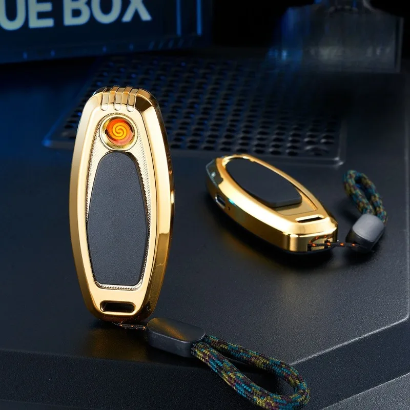 

HOT Creative Twelve Zodiac Bold Tungsten Wire Ignition Windproof Keychain USB Lighter Outdoor Portable Fashion Electric Lighters