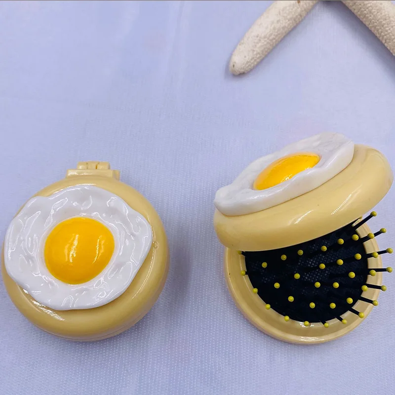 

Sandalwood Mini Home Portable Comb Bag Egg Air Cushion Airbag Massage Curling Hair