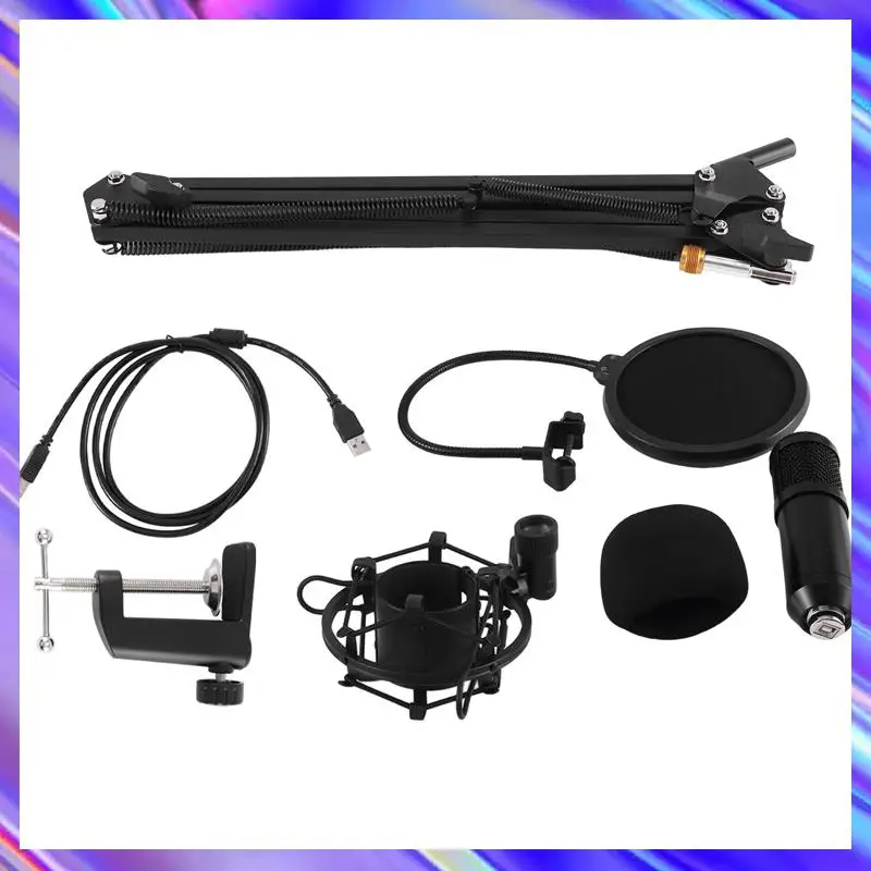 

M09K Condenser Microphone Bracket Suspension Microphone Kit Bm800 For Mobile Phone Computer Live Recording