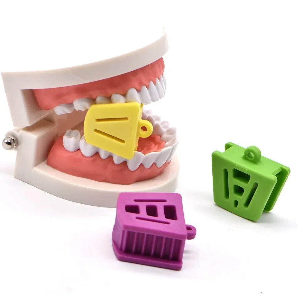 3 maten Tandheelkundige Occlusale Pad Rubber Bite Opener Blokken Mond Prop Grote Middelgrote Kleine Orthodontische Benodigdheden Tandheelkunde Gereedschap