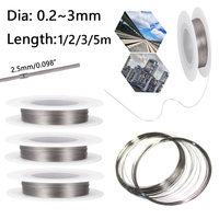 1/2/3/5m 99.99% Pure Titanium Wire Metal Welding Wire Hanging Wire Dia 0.2 0.3 0.4 0.5 0.6 0.8 1 1.2 1.5 2 2.5 3mm DIY material