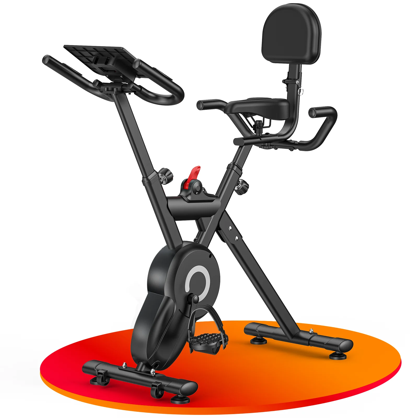 AliExpress NONE Magnetic Exercise Bike with Power Meter LCD - 12 Level Resistance, Adjustable Seat & Handlebar for Home Use