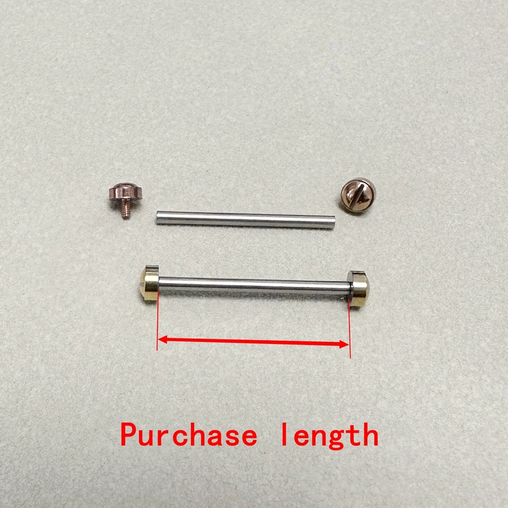 Watch screw Diameter 1.5/0.059in stainless steel fittings Bolt shaft yellow gold hardware Fasteners Steel belt/belt screws