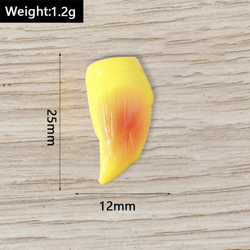 Tusember 15 Stück Niedliche Apfel-Erdbeer-Kirsch-Früchte Flache Harz-Cabochons Verzierungen DIY Scrapbooking für Haarnadeln und Broschen – Detail 3