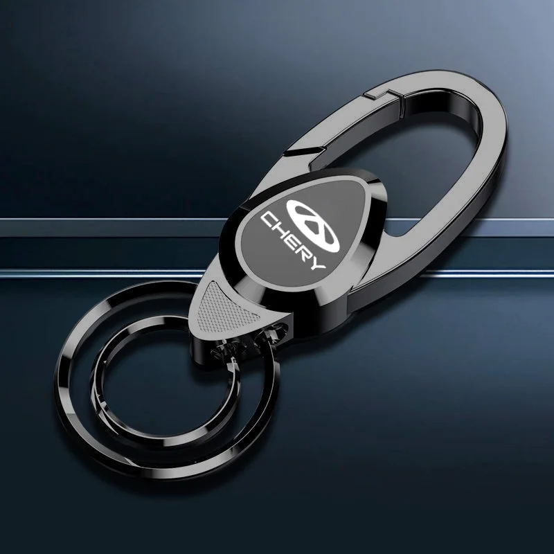Llavero con logo de coche, insignia metálica, soporte para llavero, para Chery Tiggo 2 3 4 5 6 7 8 3X 5X Pro T11 5X Glx 7 Ring