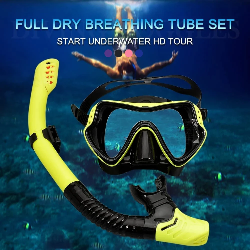 Colorful Silicone Diving Glasses Portable Anti-Leak Swimming Mask Diving Equipment