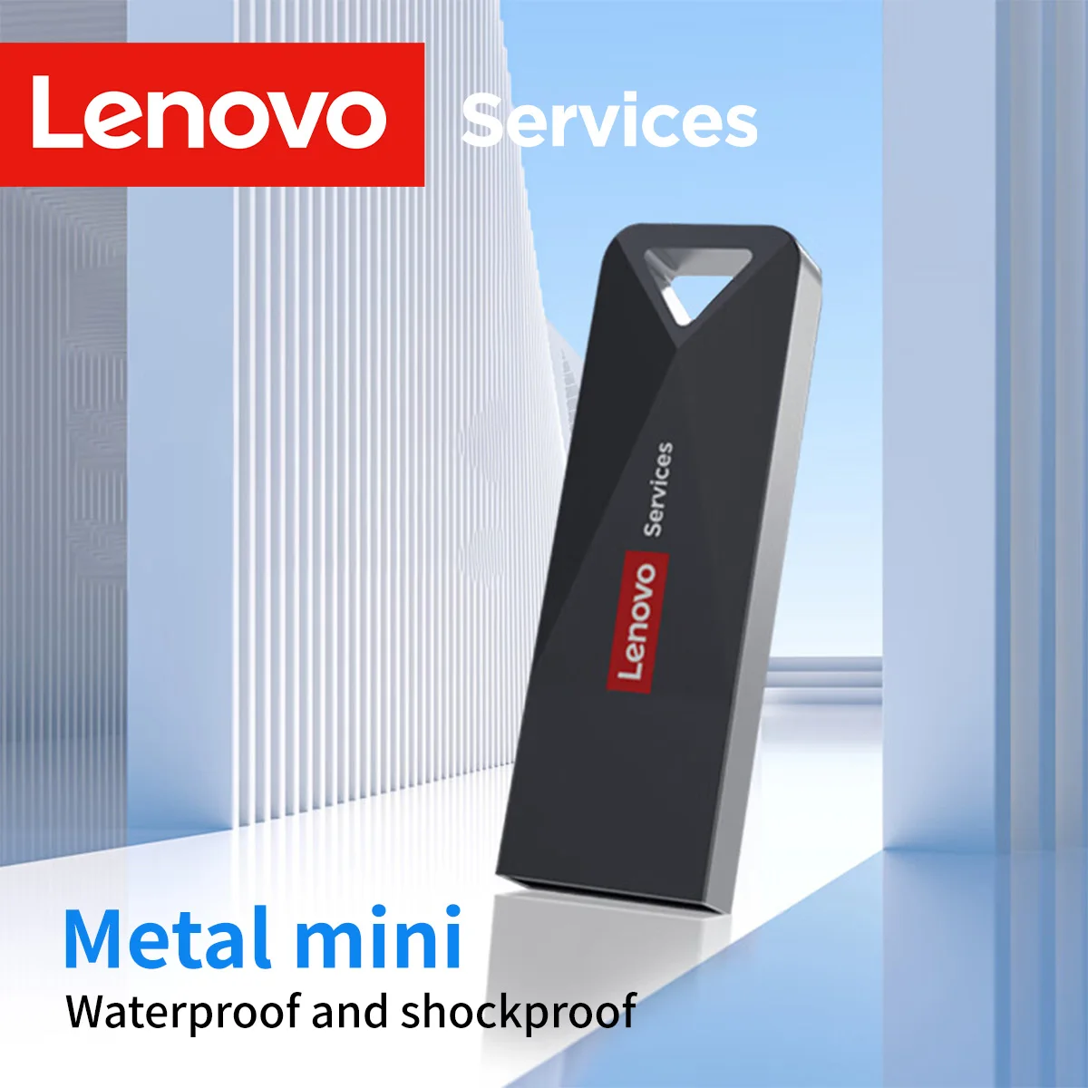 

Lenovo USB Flash Drive, 32/64/128/256GB, Metal Mini Waterproof U Disk, Up to 150MB/s Read Speed, USB 2.0 Plug-and-Play