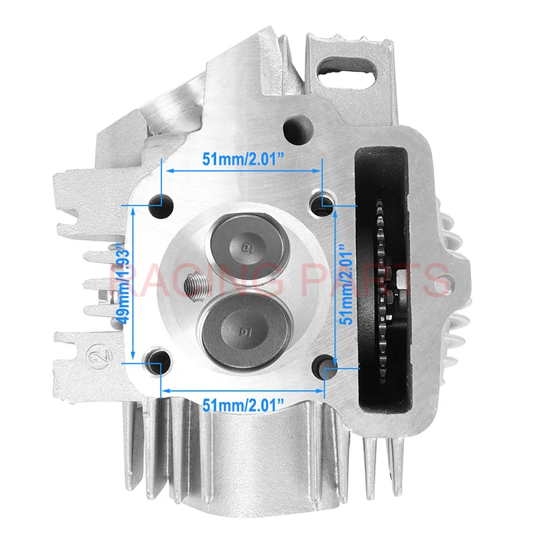 YX140 Motorcycle Engine Cylinder Head Assembly Kit For 56mm Cylinder YinXiang 1P56YMJ 1P56FMJ-5 140cc 150cc Motocross ATV Quad