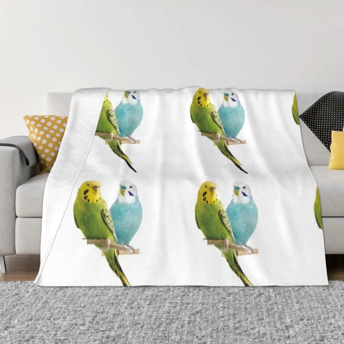 

the parakeet: cute and tiny birds Throw Blanket warm for winter Fluffys Large Bed Blankets