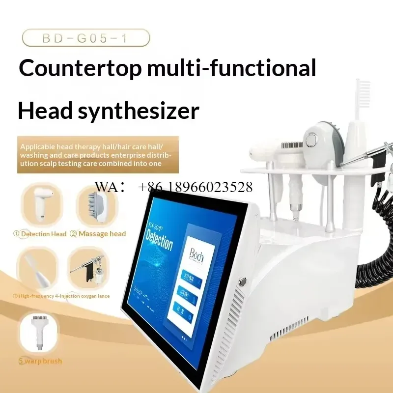 WMWMNU for Desktop 5 in 1 Scalp Analyzer Detection Massage Heads Oxygen Hair Treatment Studio High Definition - view 5