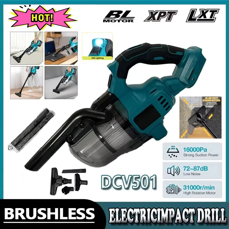 

Подходит для Makita DCV501, беспроводной ручной пылесос, портативный бесщеточный автомобильный пылесос для пола, бытовые электроинструменты