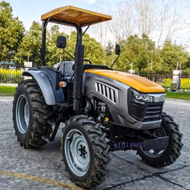 Tahan lama: mesin pertanian kecil 90HP traktor harga peralatan bajak dengan Front End Loader Mini 4WD