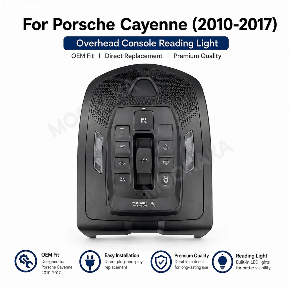 Reading Light For Porsche Cayenne 2010~2017 Direct Replacement Car Overhead Dome Map Interior Ceiling Lamp Assembly Repair Part view 4