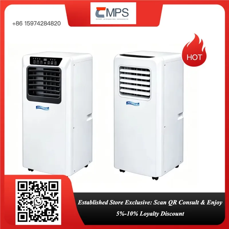Portable Air Conditioner 9000BTU R290 Compressor Cooling Tower AC Standing Floor Unit Quiet Operation Remote Wheels OEM