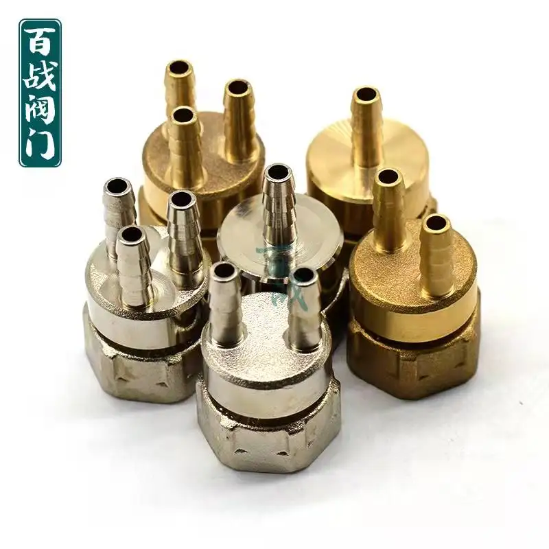 Water distributor capillary ground heating joint sub-catchment branch pipe interface capillary copper joint one to two to three