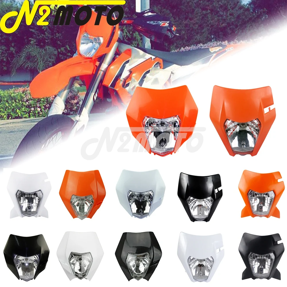 Motocross Headlight Enduro Headlamp Hi Lo Beam Dirt Bike Front Light For KTM SX SXF EXC XC XCF XCW 250 300 450 530 Six Days TPI