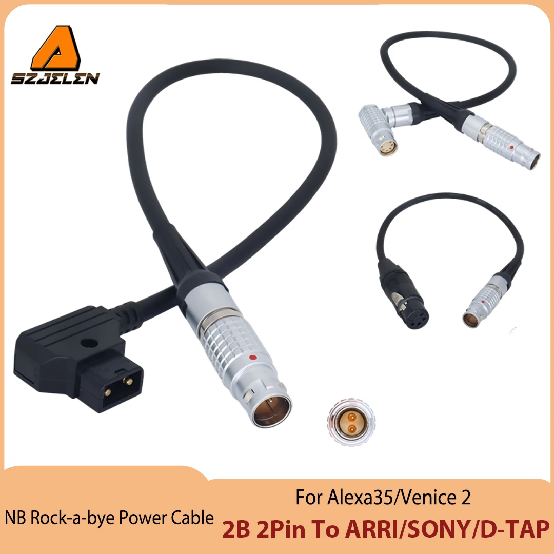 

New Arriving NB Stabilizer Rock-a-bye System 2B 2Pin To ARRI ALEXA35/BMD/SONY Venice/D-TAP Camera Power Cable