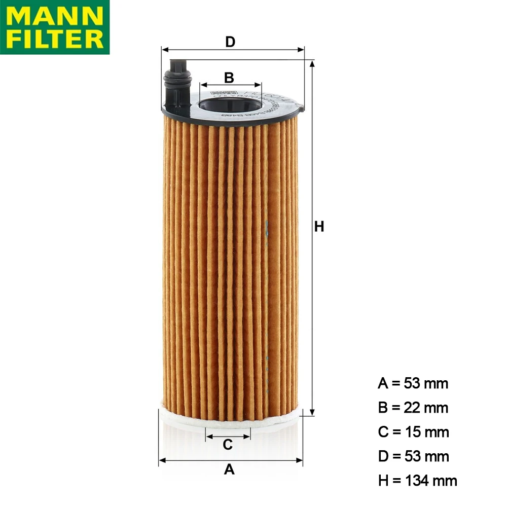 

MANN FILTER HU 6014/1 z Oil Filter For BMW B48B20 TOYOTA B48L/B48B20B Top Filtration Original 11 42 8 575 211
