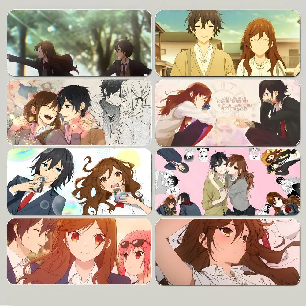 

Коврик для мыши H-Horimiya, большой игровой коврик для мыши с толстым прошитым краем, нескользящий коврик для стола