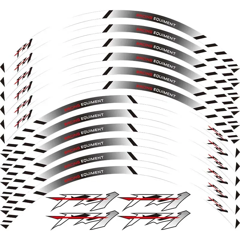 Motorcycle Reflective Rim Stripe Sticker, Front And Rear Sticker, Complete Set For FZ1 Fz 1,