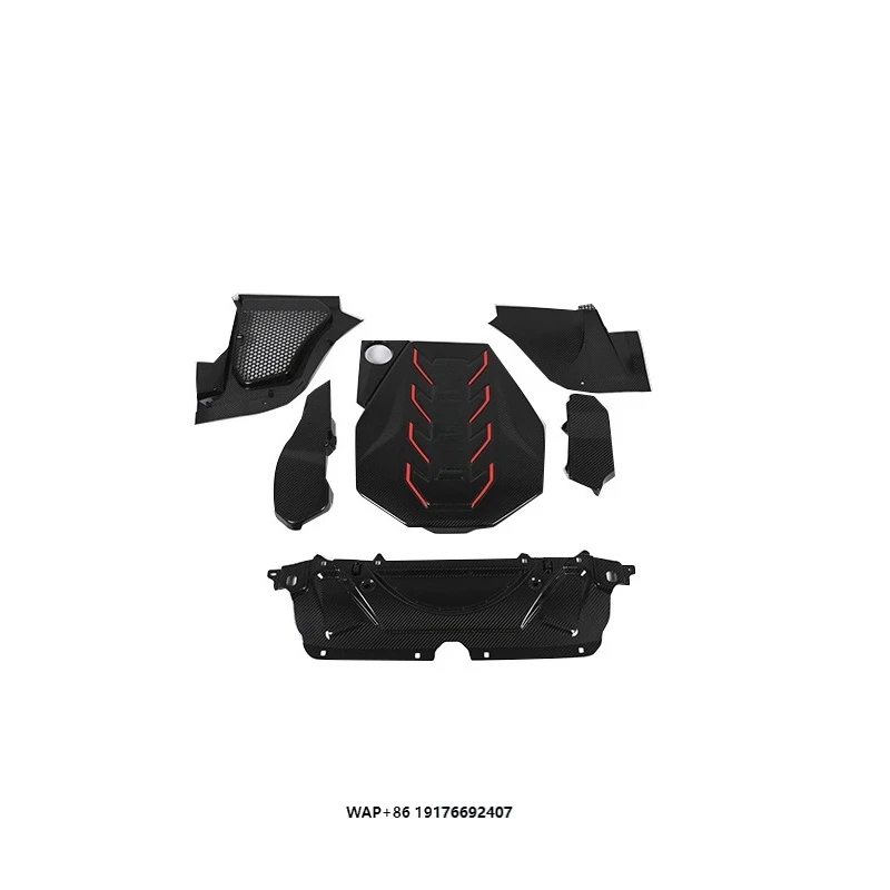 

High Quality Dry Carbon Engine Cover Trim Water Plate Ecu for G90 M5 Dry Carbon Fiber Engine Compartment Mesh Cover