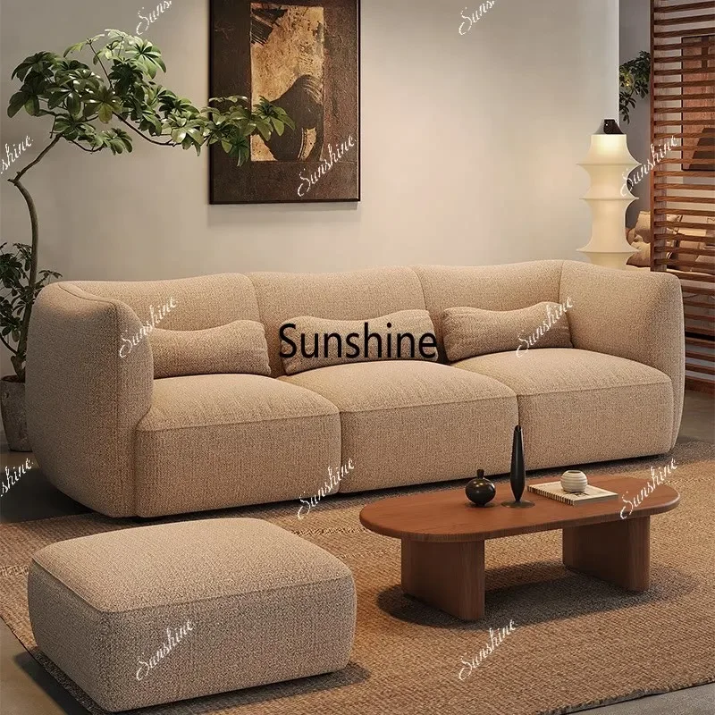 Medieval style living room fabric sofa Modern simple fully removable sofaTJ