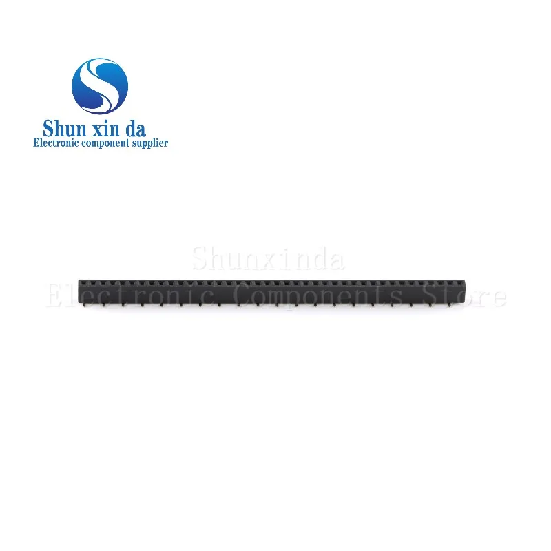 10PCS 2.0mm 2.54mm SMD SMT 1*40Pin Black Single Row Female Male Header Connector 40P 40Pin PCB Board Pin Header JST