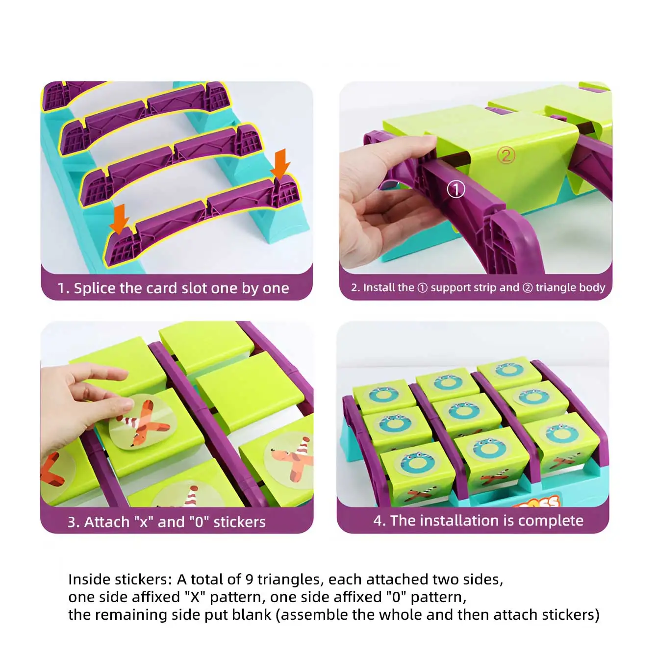 Neun-Quadrat-Gitter-Spielzeugwettbewerb für Kinder: Sandsäcke werfen, lustiges und pädagogisches Match-3-Spiele, Eltern-Kind-Interaktion