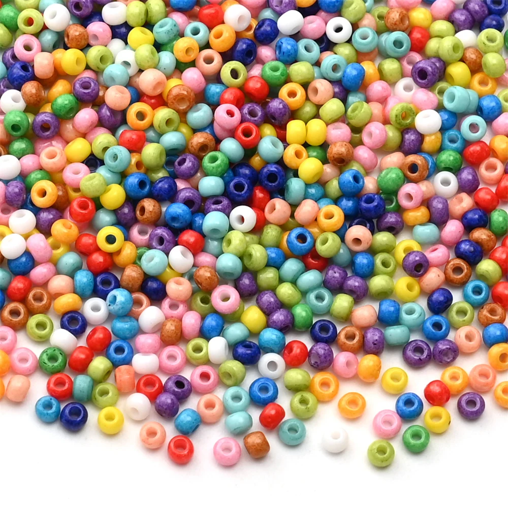 12/0 Uniform 2mm Opaque Glass Seed Beads Bottled Small Pony Beads for Jewelry Making DIY Needlework Bracelet Earring Craft