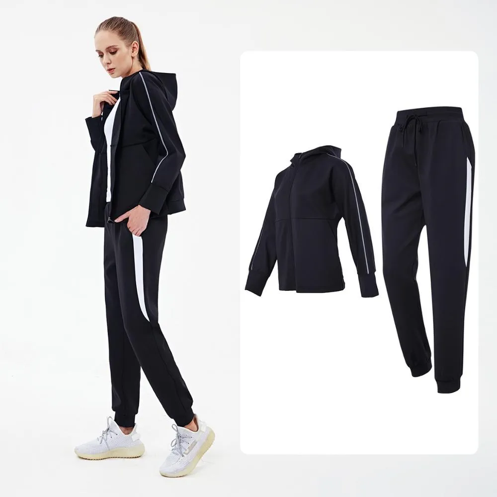 Vansydical 2020 tute da donna completi autunno inverno tute da allenamento da corsa giacche con cappuccio pantaloni sportivi abbigliamento sportivo