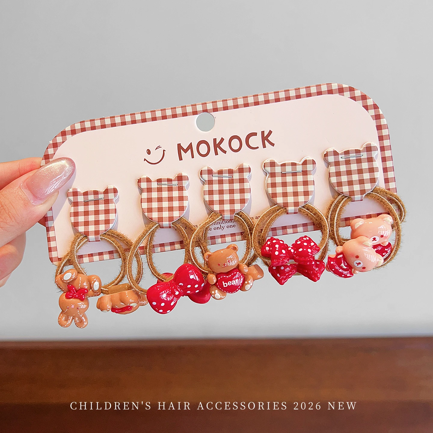 10 Stück Niedliche Cartoon-Bären- und Hasen-Haargummis, Hochelastische Haarbänder für Kleinkinder, Mädchen und Kinder, Haaraccessoires 2026 – Detail 8