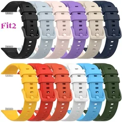 Correa Sport Band For Huawei Watch FIT 2 Strap Smart watch Soft Silicone Wristband Bracelet fit2 2022 Newest Belt Accessories