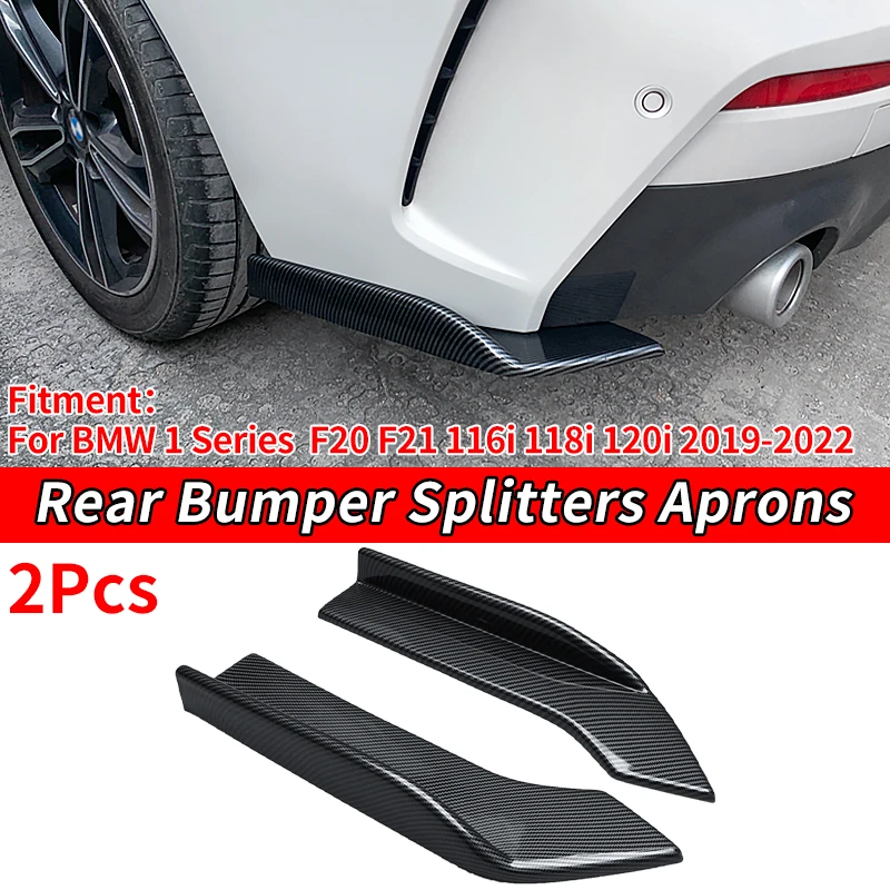 

For BMW 1 Series F20 F21 116i 118i 120i 2019-2022 ABS Car Rear Bumper Splitters Aprons Trunk Lip Spoiler Diffuser Wrap Angle